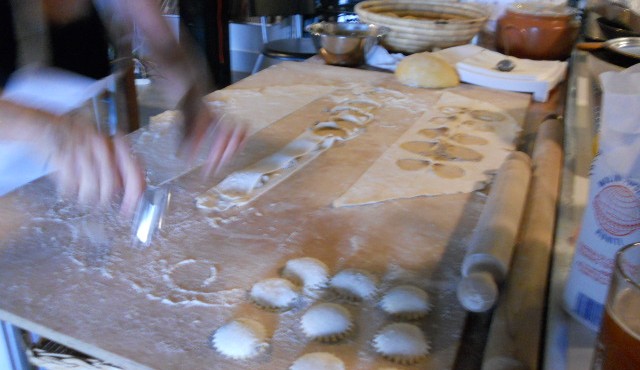 ravioli ricotta e funghi