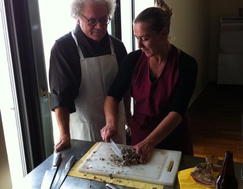 flavia e bernie in cucina