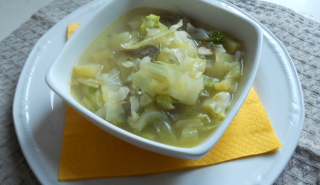 zuppa di verza e carciofi 005