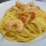 chitarra mazzancolle e crema di fave 009